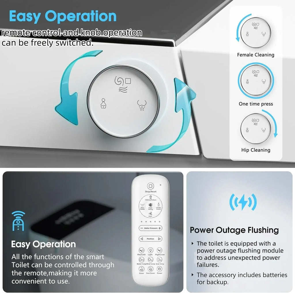 Luxury Smart Toilet Heated Seat