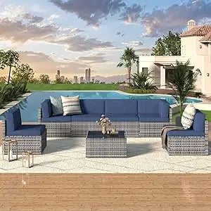 7-Piece Rattan Patio Set
