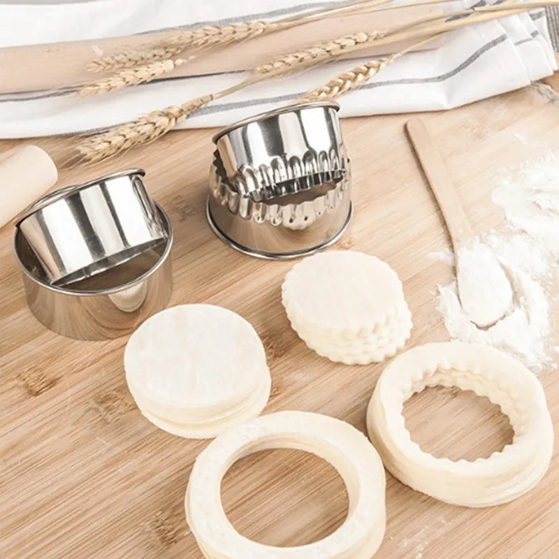 3Pcs Stainless Dough Cutter Molds