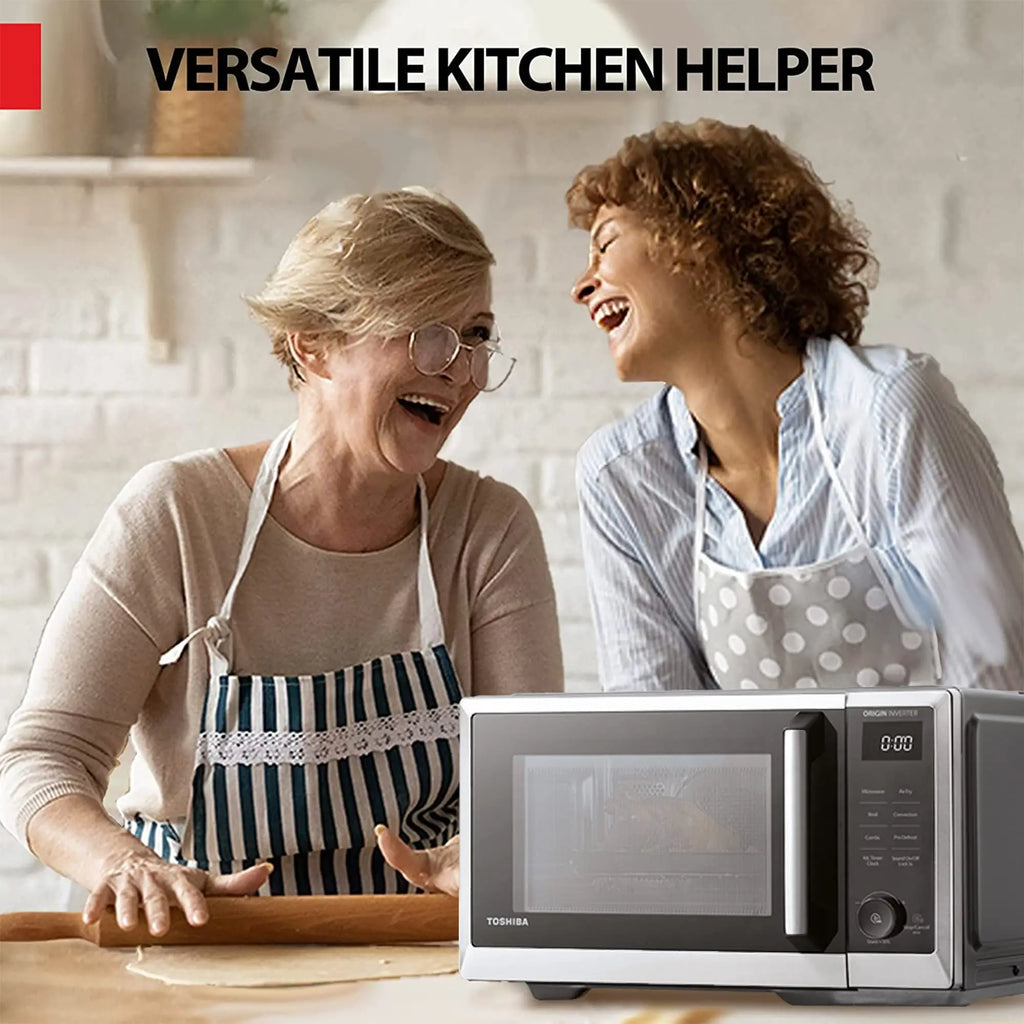 6-in-1 Inverter Microwave, Air Fryer, Broil, Convection,