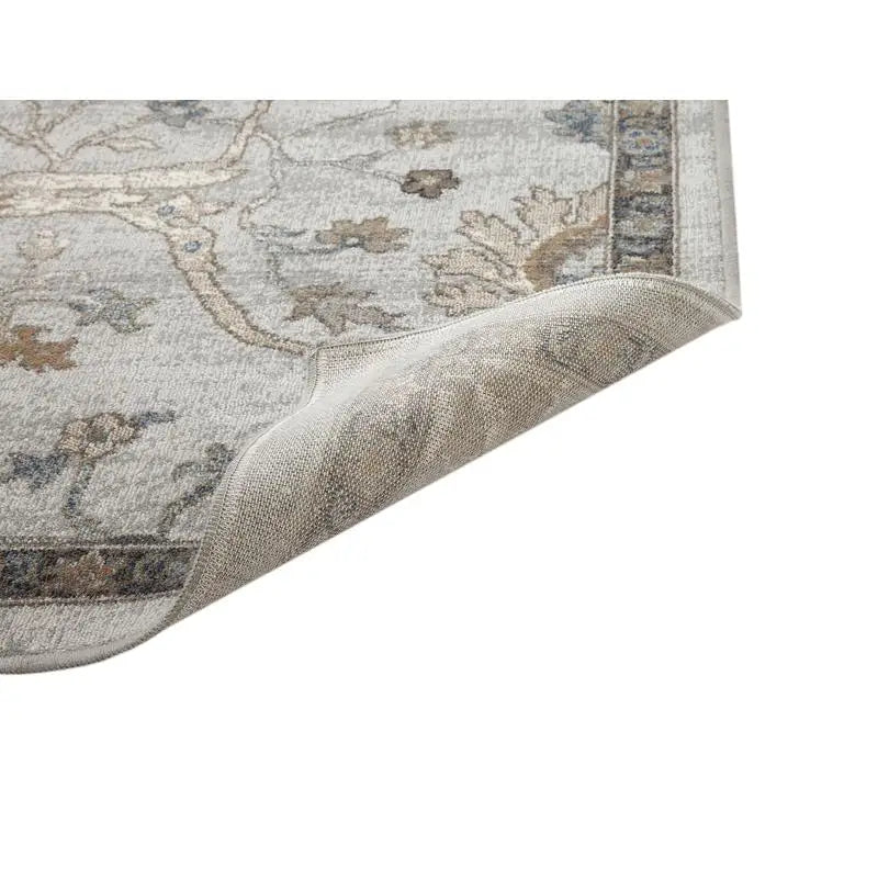 5'x7'6" Elegant Saffron Beige/Blue/Brown