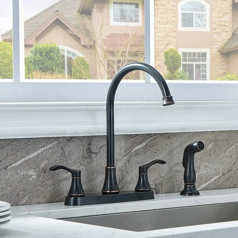 2 Handle Kitchen Faucet wi/Sprayer