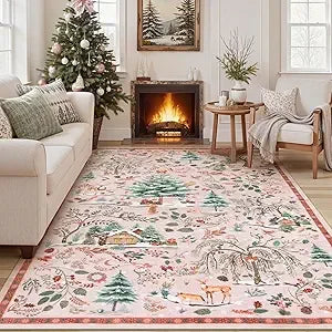 8x10 Washable Christmas Tree Design