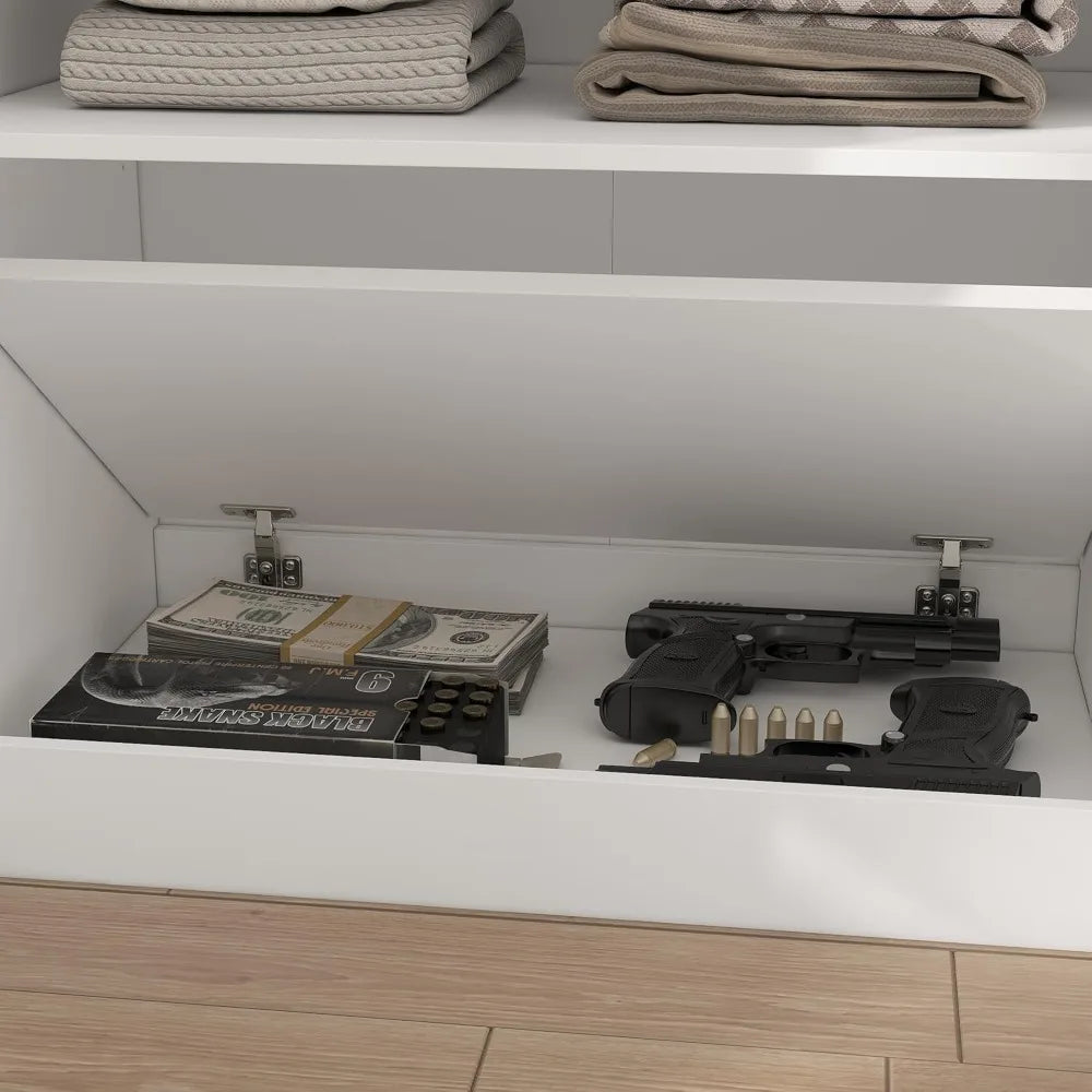 Armoire Wardrobe Closet w/Hidden Storage
