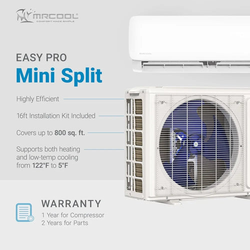 18000 BTU WiFi, DIY Installation for Home, Office
