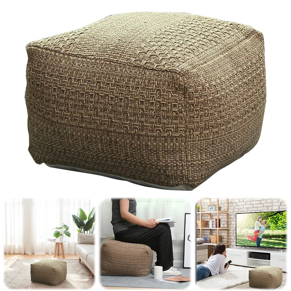 Footstool Nordic Style Woven