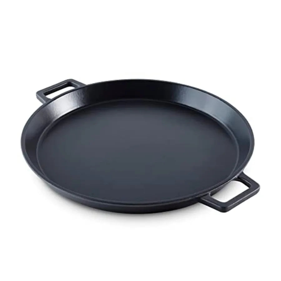 13" Nonstick Cast Iron Dual Handle Pan