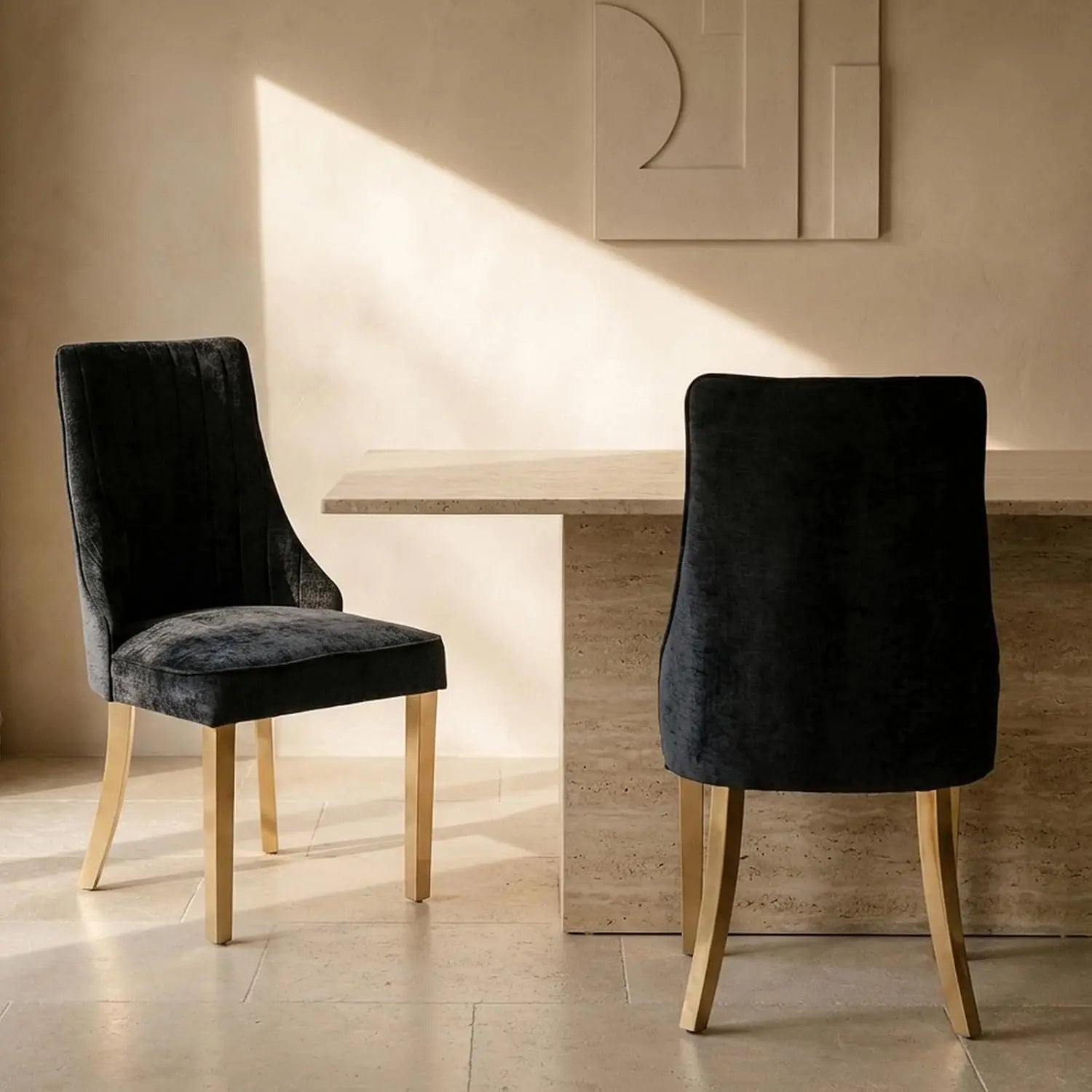 2 Upholstered High Back