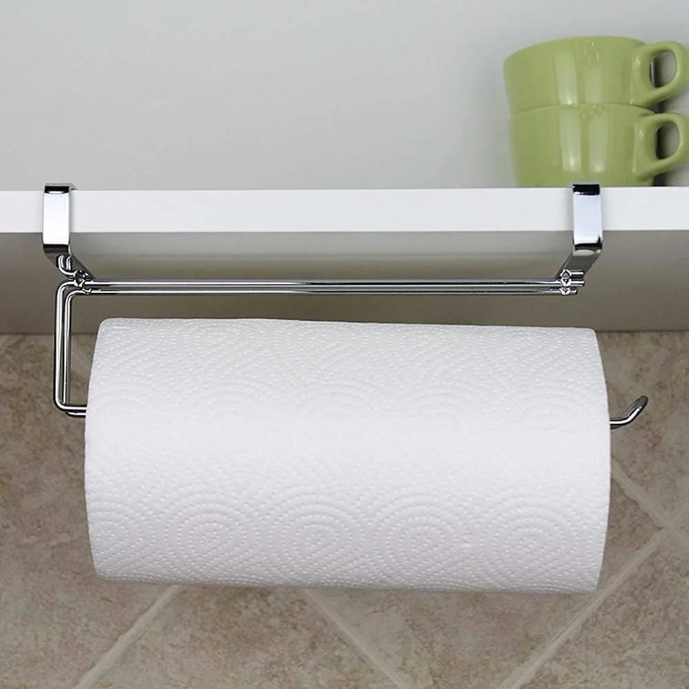 Under Cabinet Over Door Towel Holder