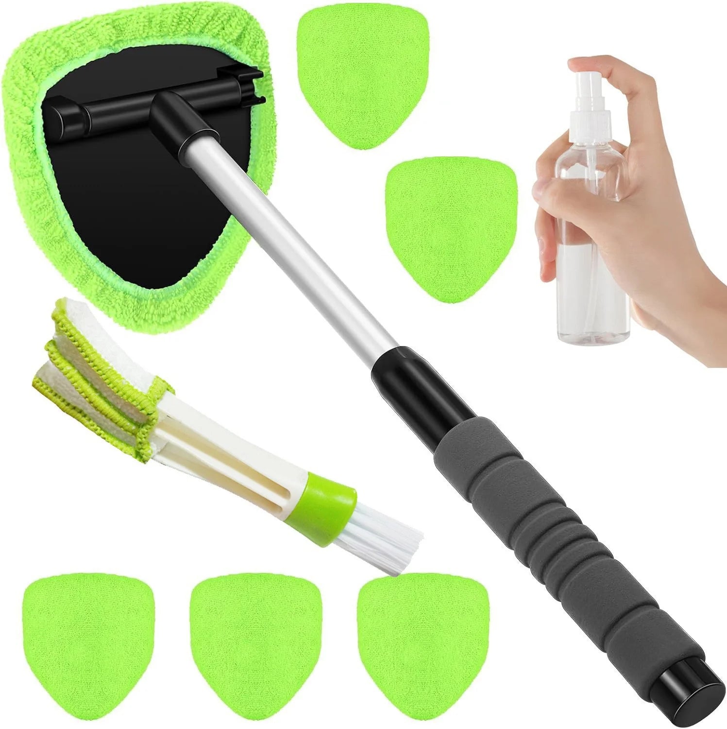 Windshield Cleaning Tool, Extendable Handle