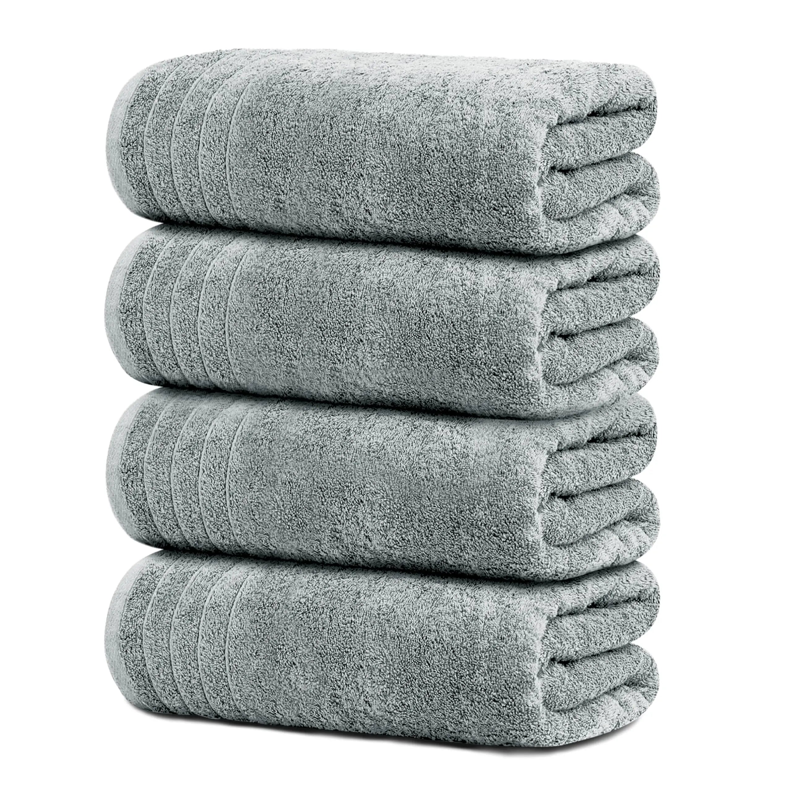 Towels Pack of 4 Extra Large Bath Towels 30 x 60