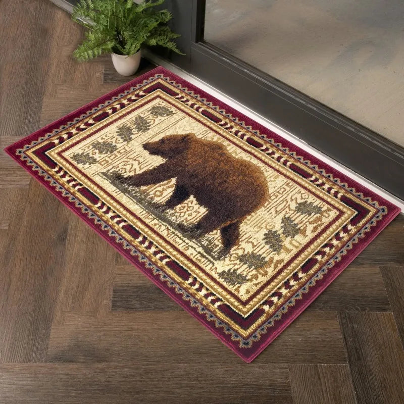 2x3 Lodge w/Bear