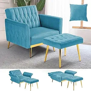 Upholstered Reclining Chair Adjustable Armrests