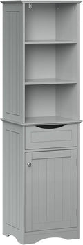 Freestanding Bathroom Storage Cabinet W/3 Shelves