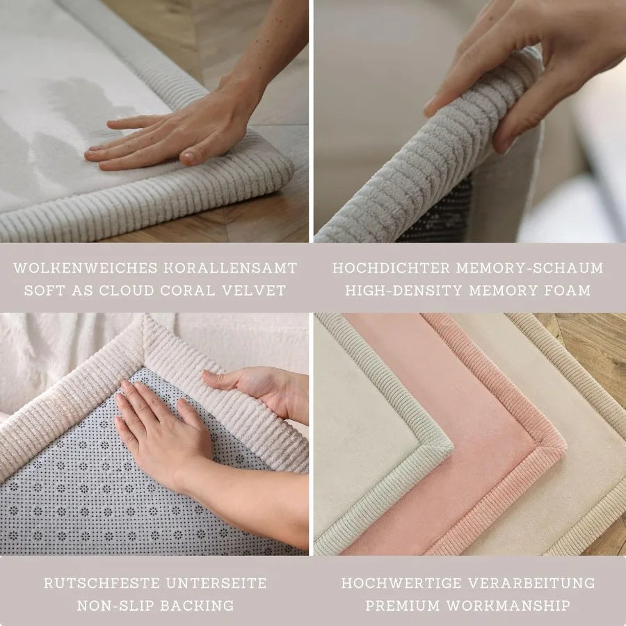 4'x5'6" Play Mat Dinosaur Balloons Memory Foam