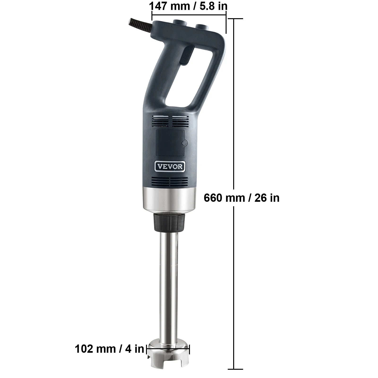 Commercial Immersion Blender 500 Watt Heavy Duty