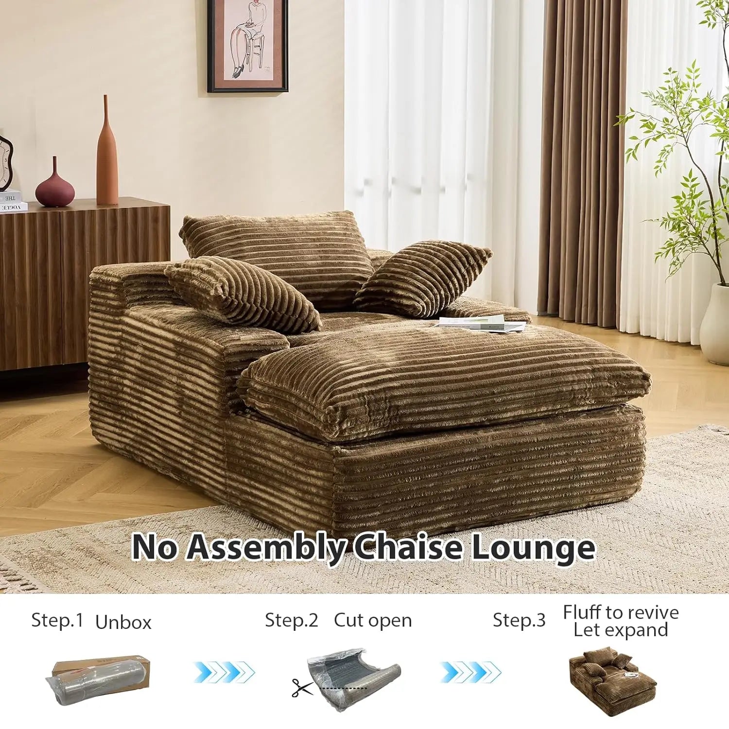 67 Inch Chaise Lounge Chair
