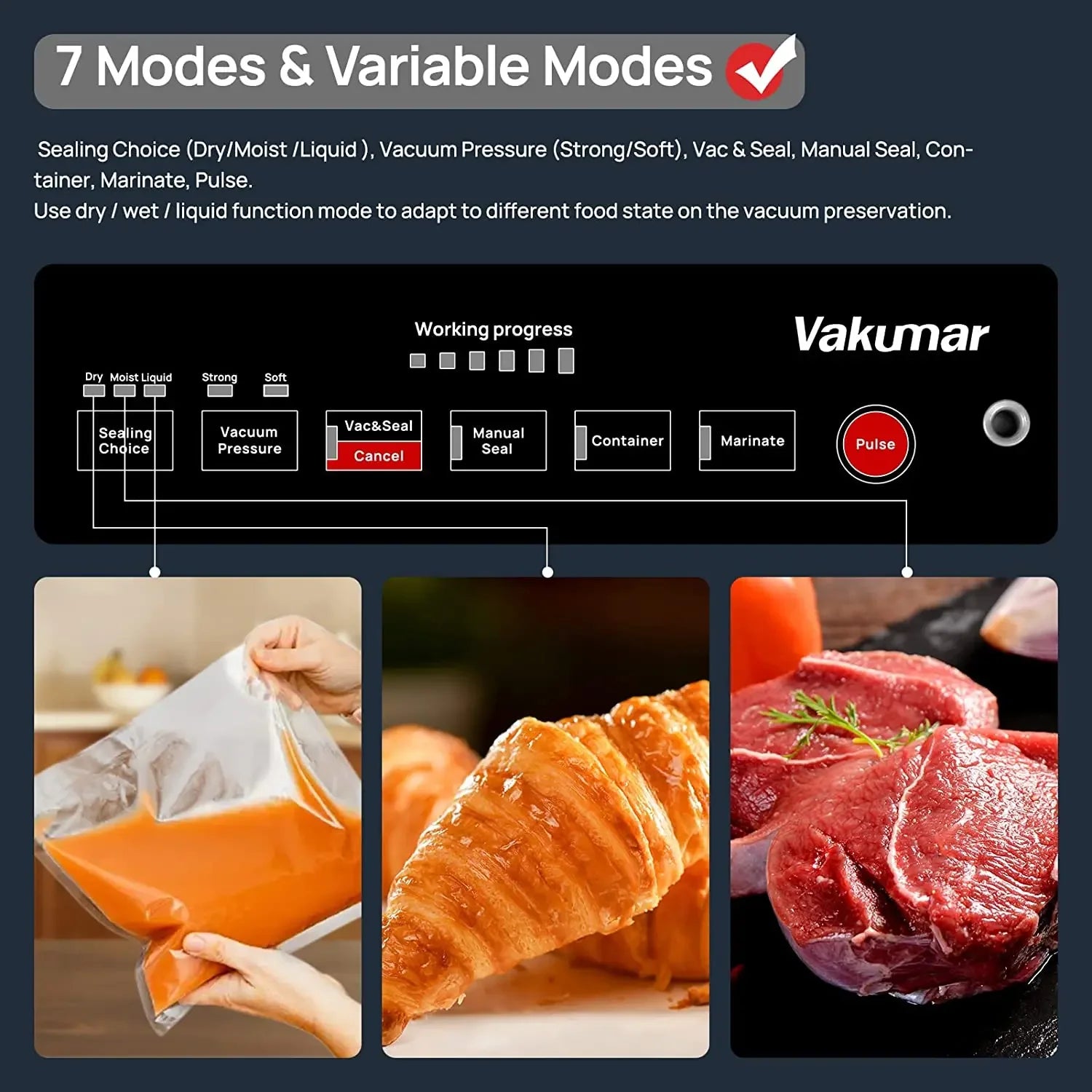 Kitchen Automatic Commercial Household Food Vacuum Sealer