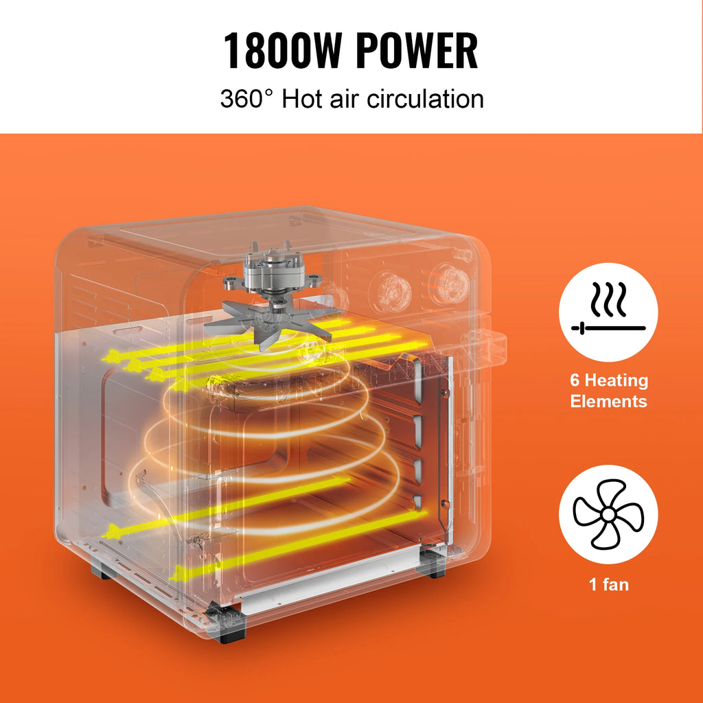 Air Fryer Toaster Oven Stainless Home and Commercial Use