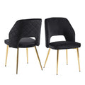 2 Forest Green Velvet Upholstered