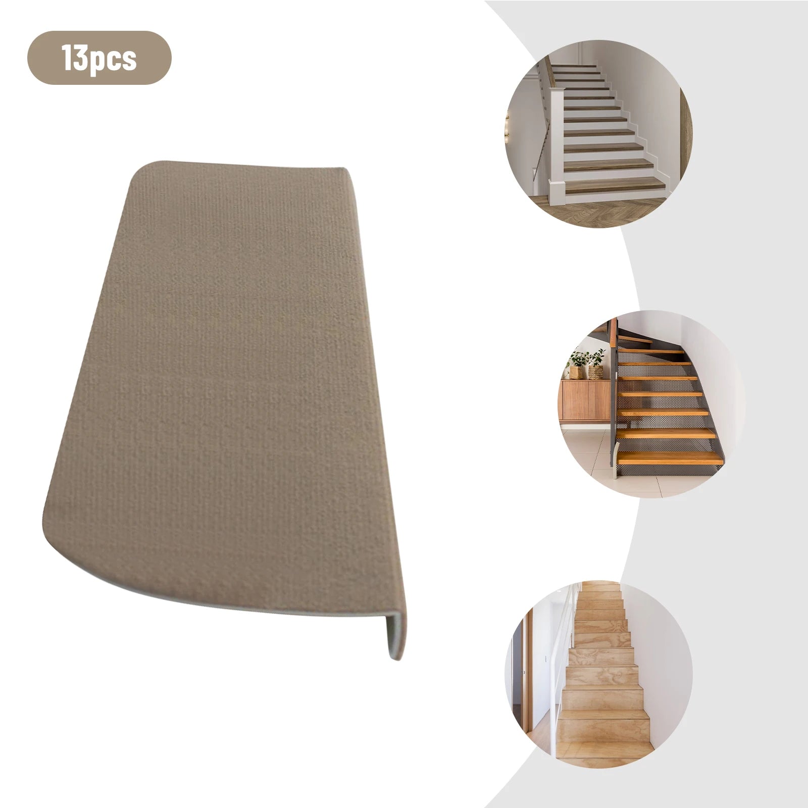 13 pcs Carpet Stair Treads Non-Slip