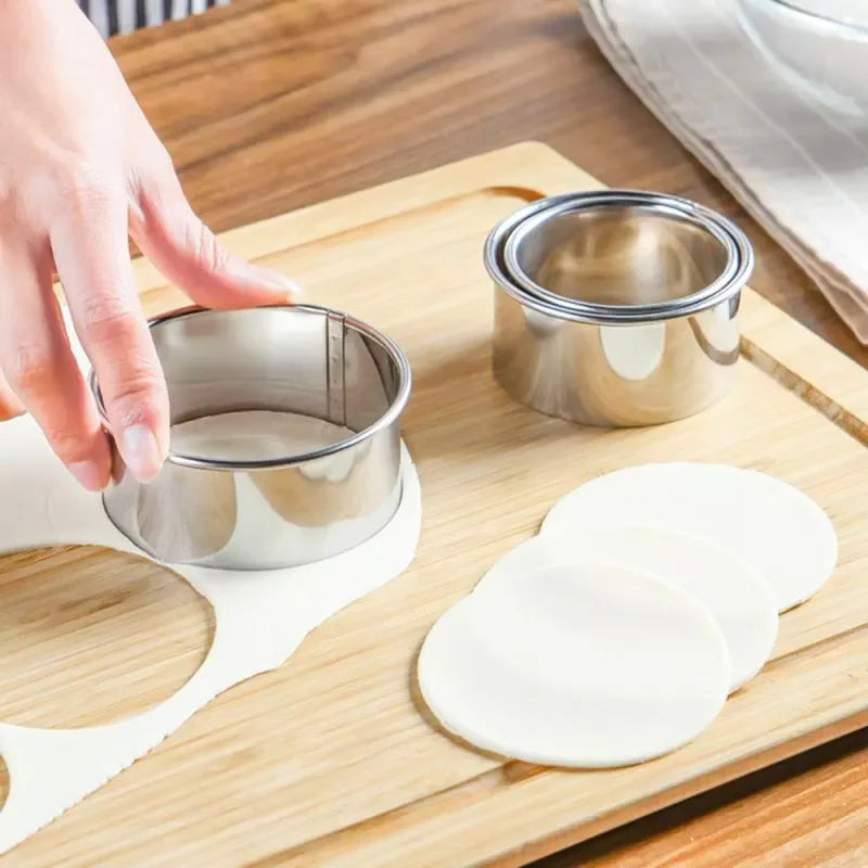 3Pcs Stainless Dough Cutter Molds