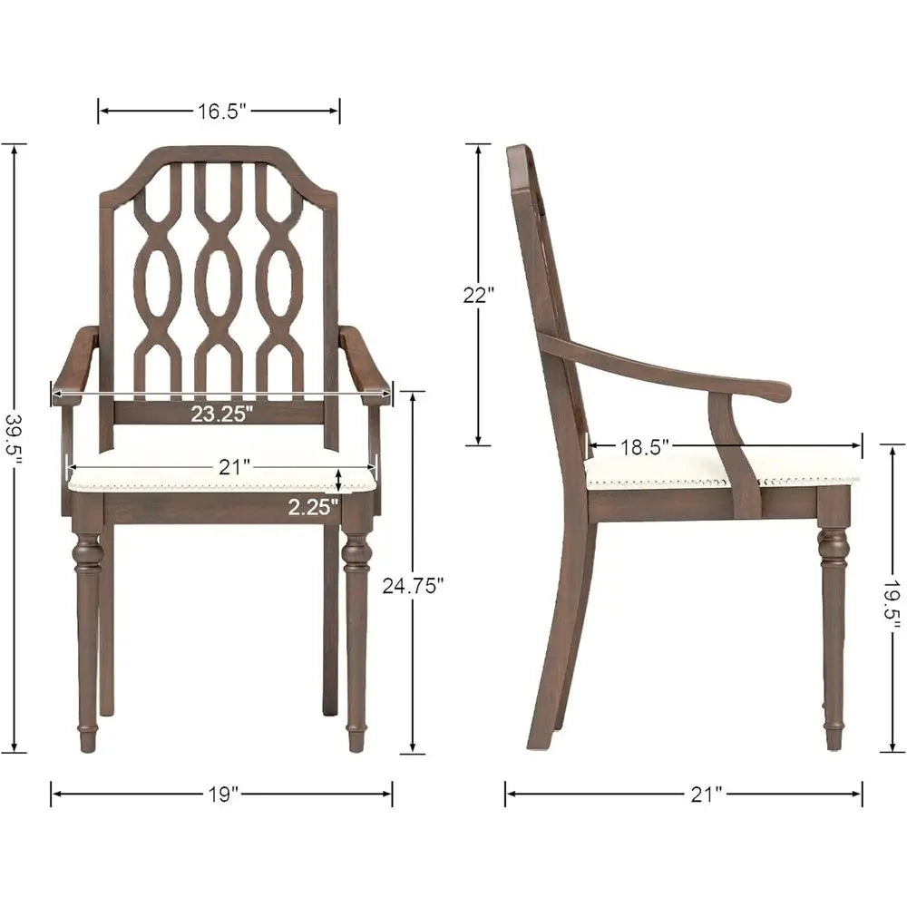 2 high-Back Upholstered w/Armrests