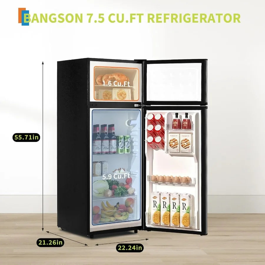 7.5 CF Refrigerator/Freezer Two Door