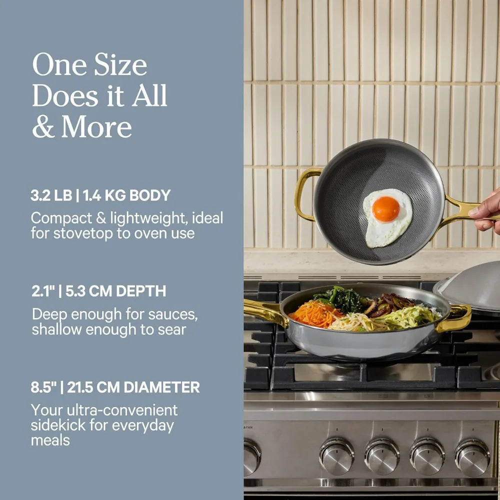 titanium pro pan - 10.6” (2.8 qt) no-coating nonstick skillet