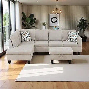 103.5" Oversized Sectional Couch L-Shaped
