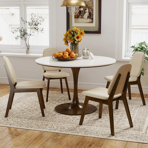 2 Modern Upholstered Backrest Seat