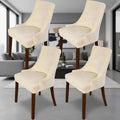 4 Stretchable Washable Chair Covers