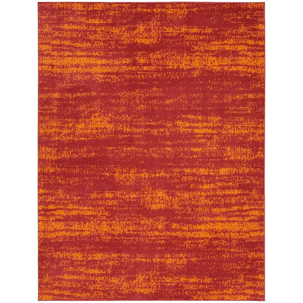 9x12 Indoor/Outdoor Abstract Red