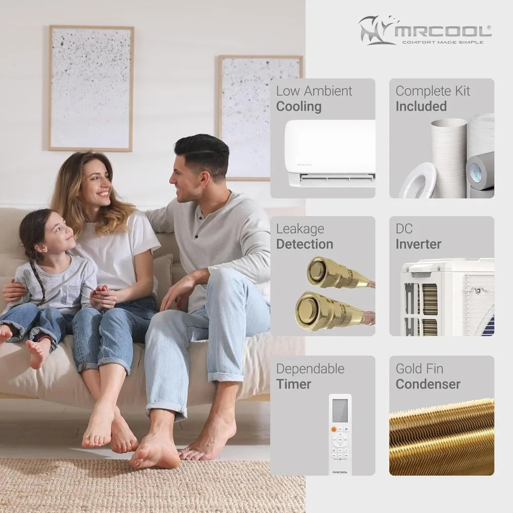 18000 BTU WiFi, DIY Installation for Home, Office