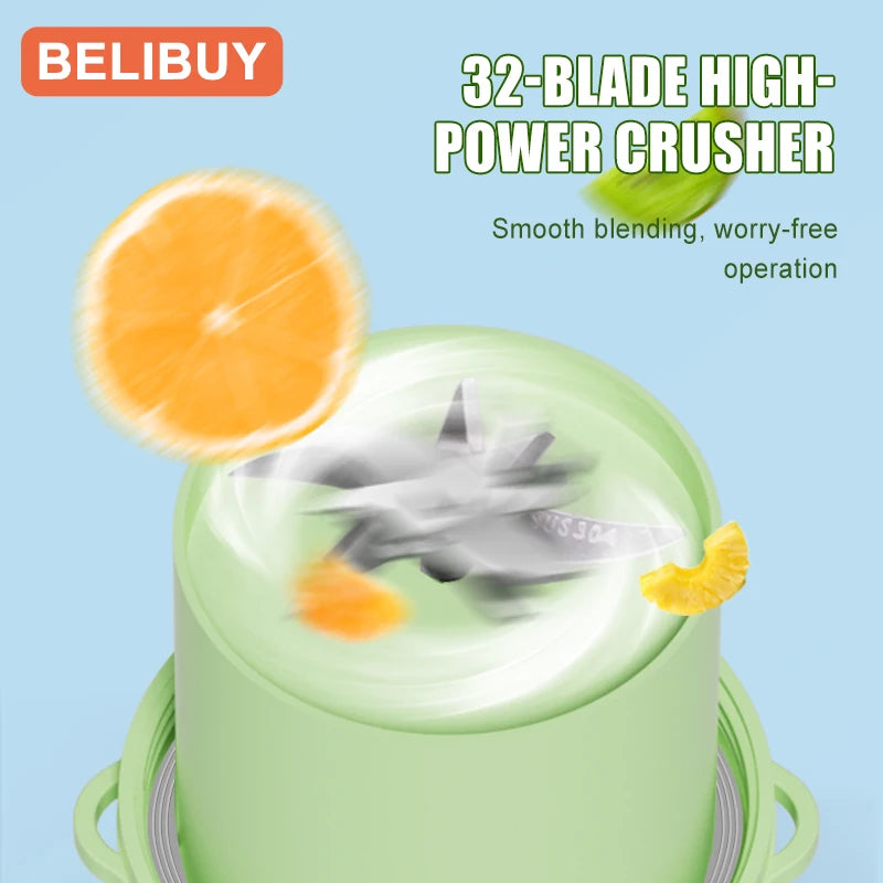 500/1300ML Electric Juicer Cup 6 Blades Blender