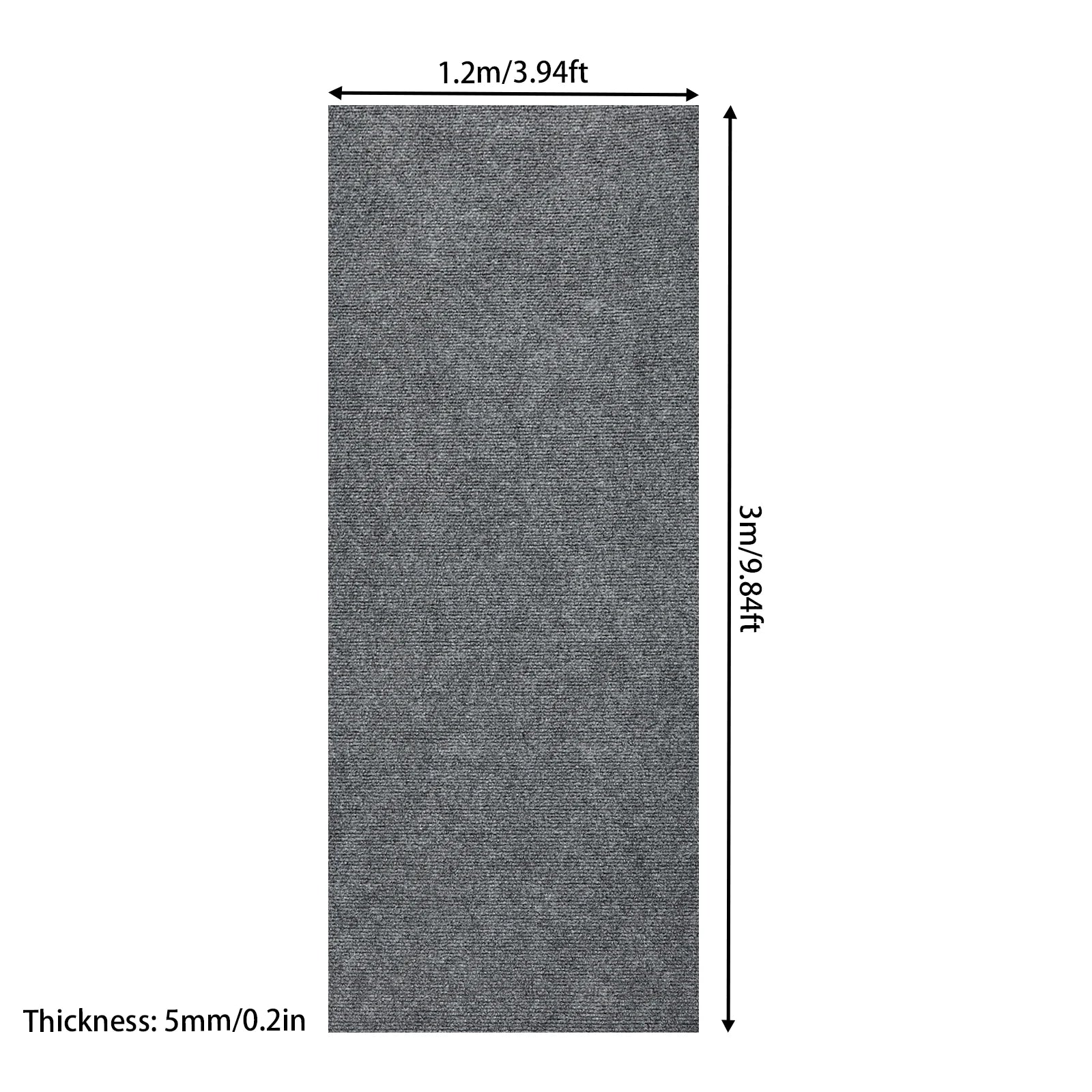 9'.6"x 4' Plush Fluffy Fuzzy Shag