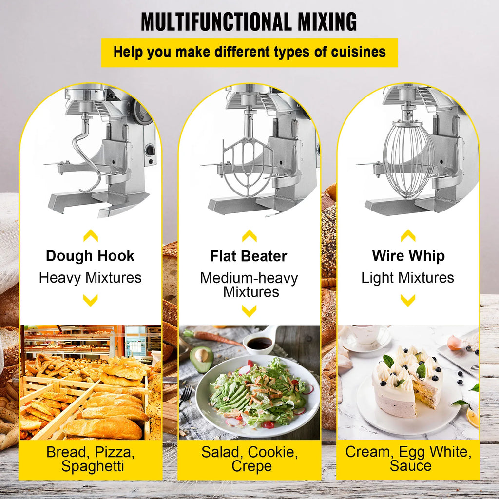 10- 30L Electric Dough Machine Stainless Commercial
