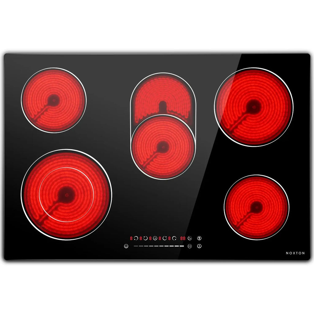 30" Electric Cooktop 5 Burners Built-in Radiant