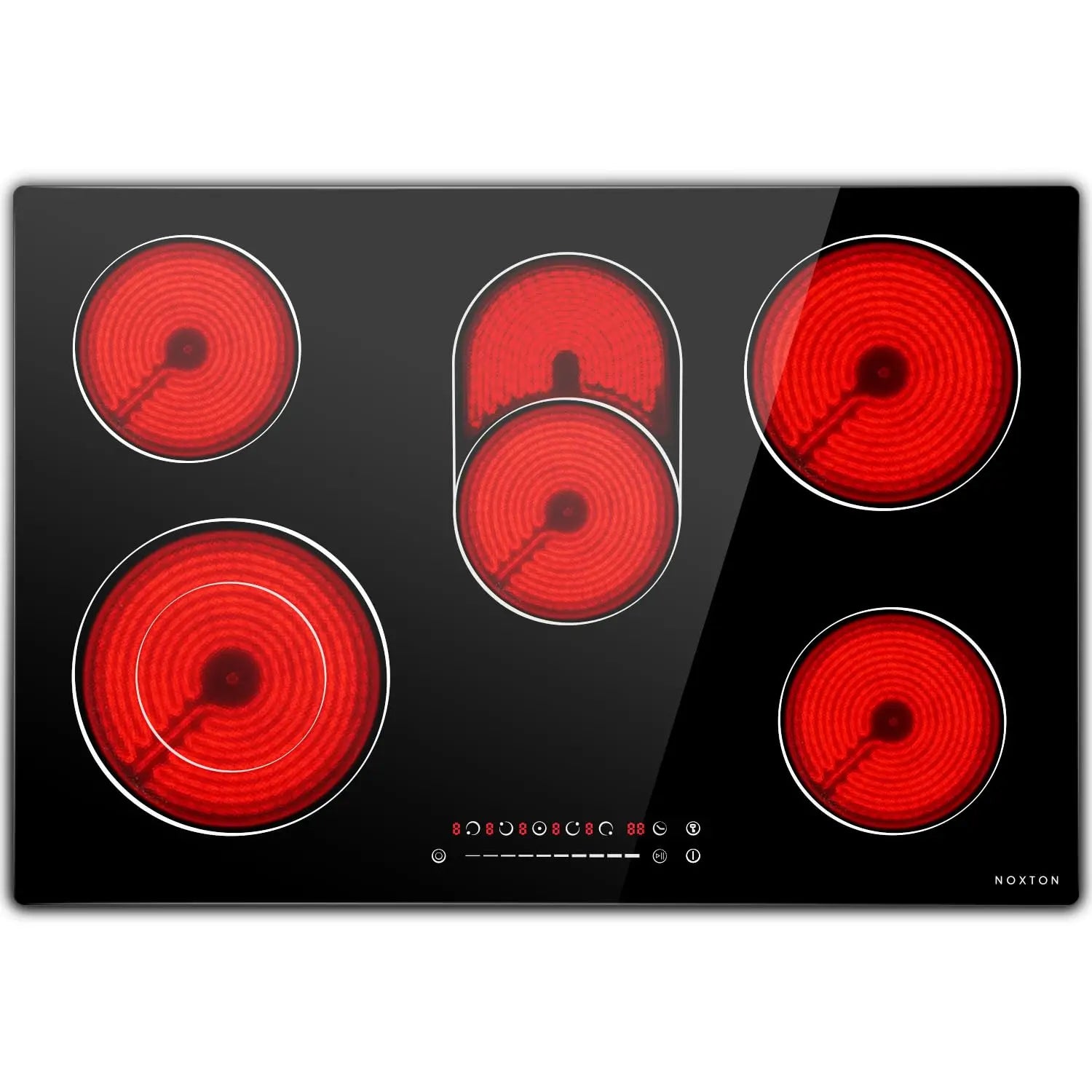 30" Electric Cooktop 5 Burners Built-in Radiant