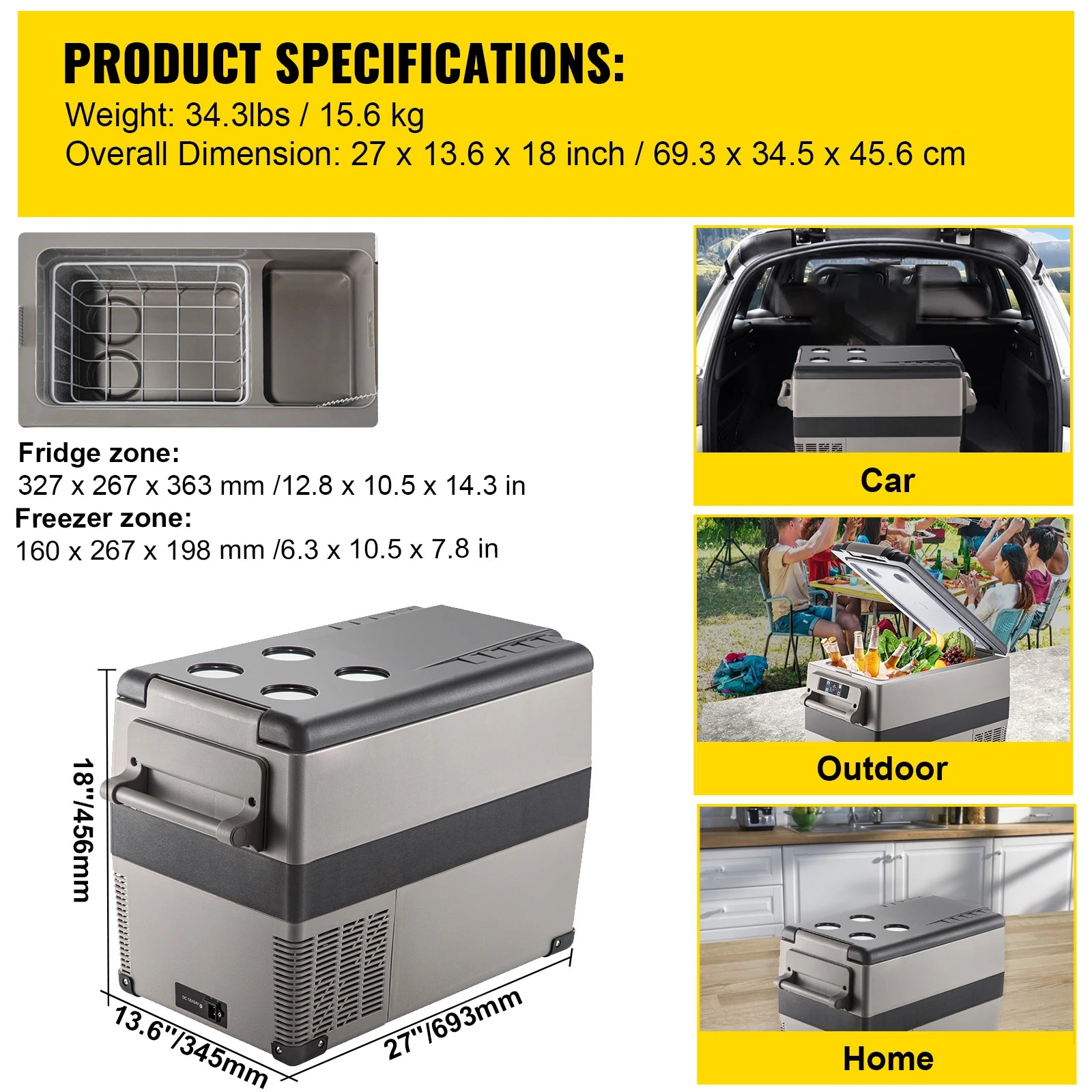 20L 22L 35L 45L 55L Car Refrigerator/Freezer