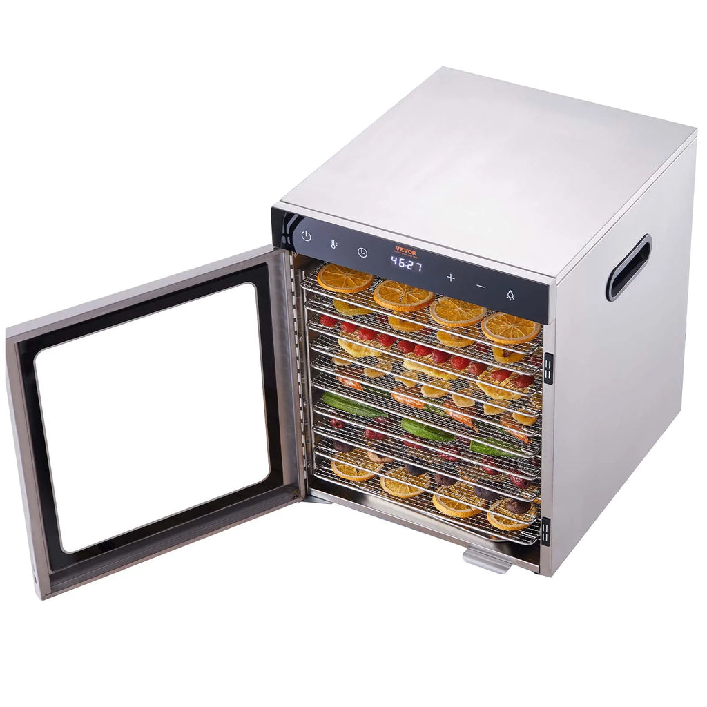 10 Tray Food Dehydrator Stainless 800W/1000W