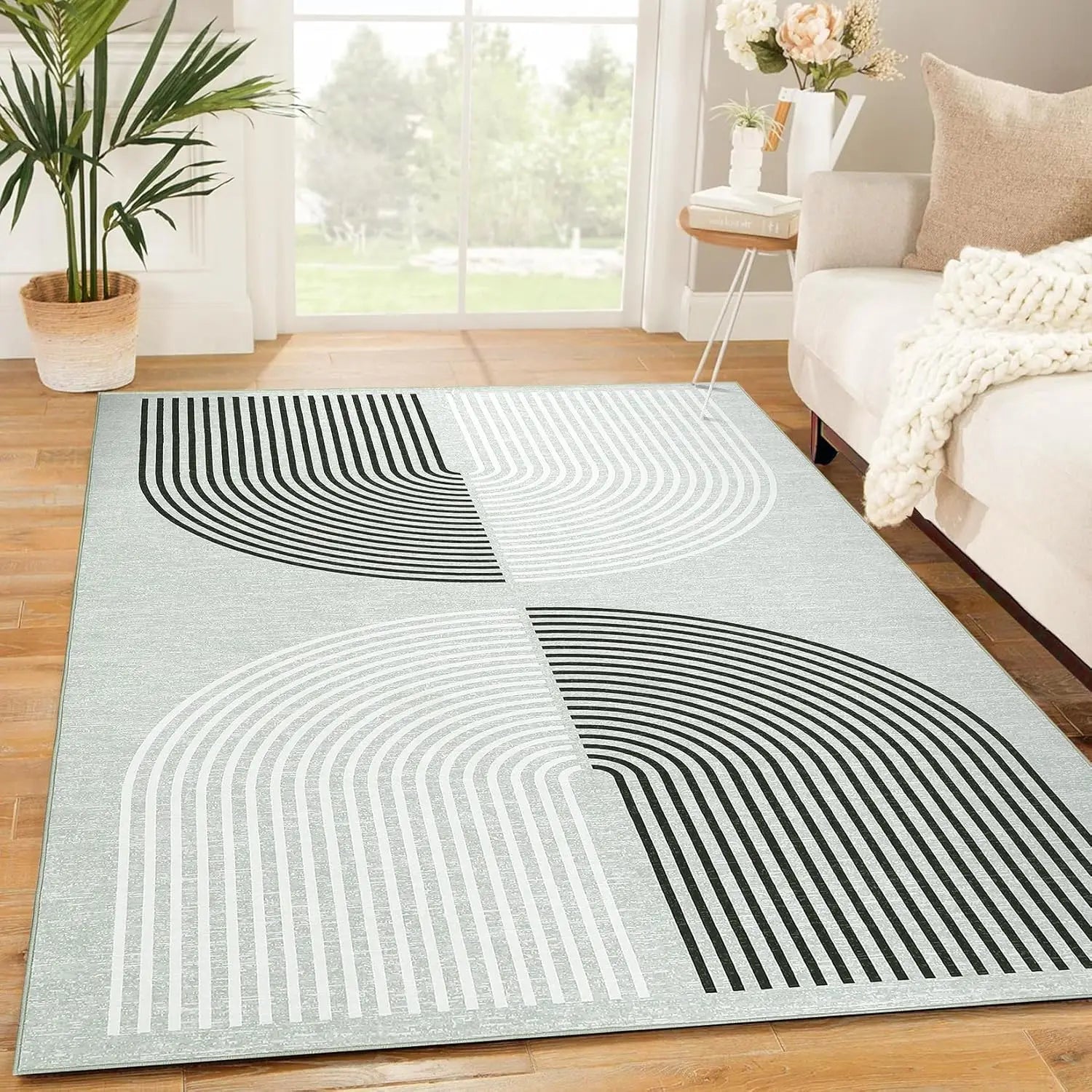 Modern Geometric Soft Washable
