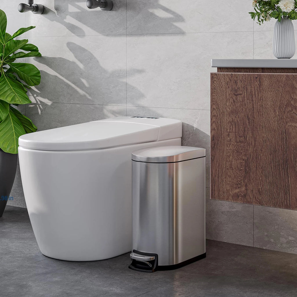 2 pc Step-On Cans 50L+10L Stainless