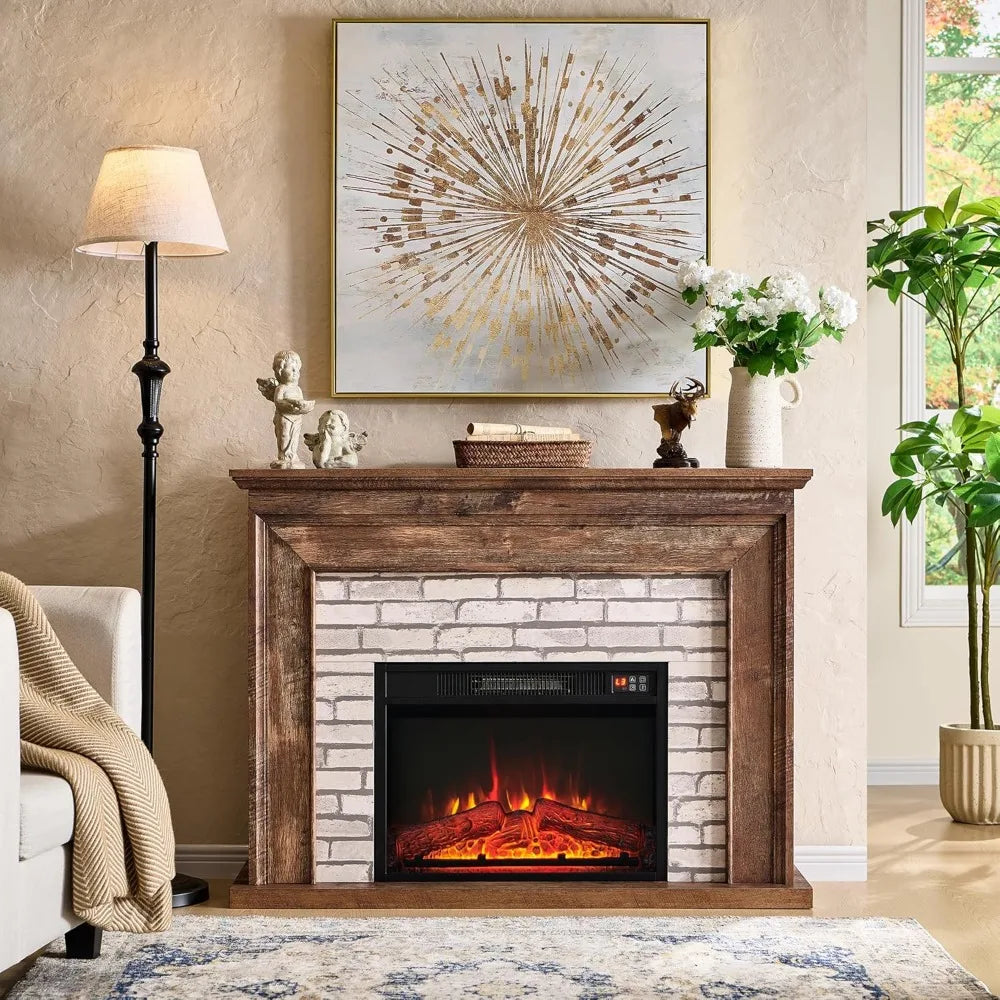 45" Flip Top Electric Fireplace