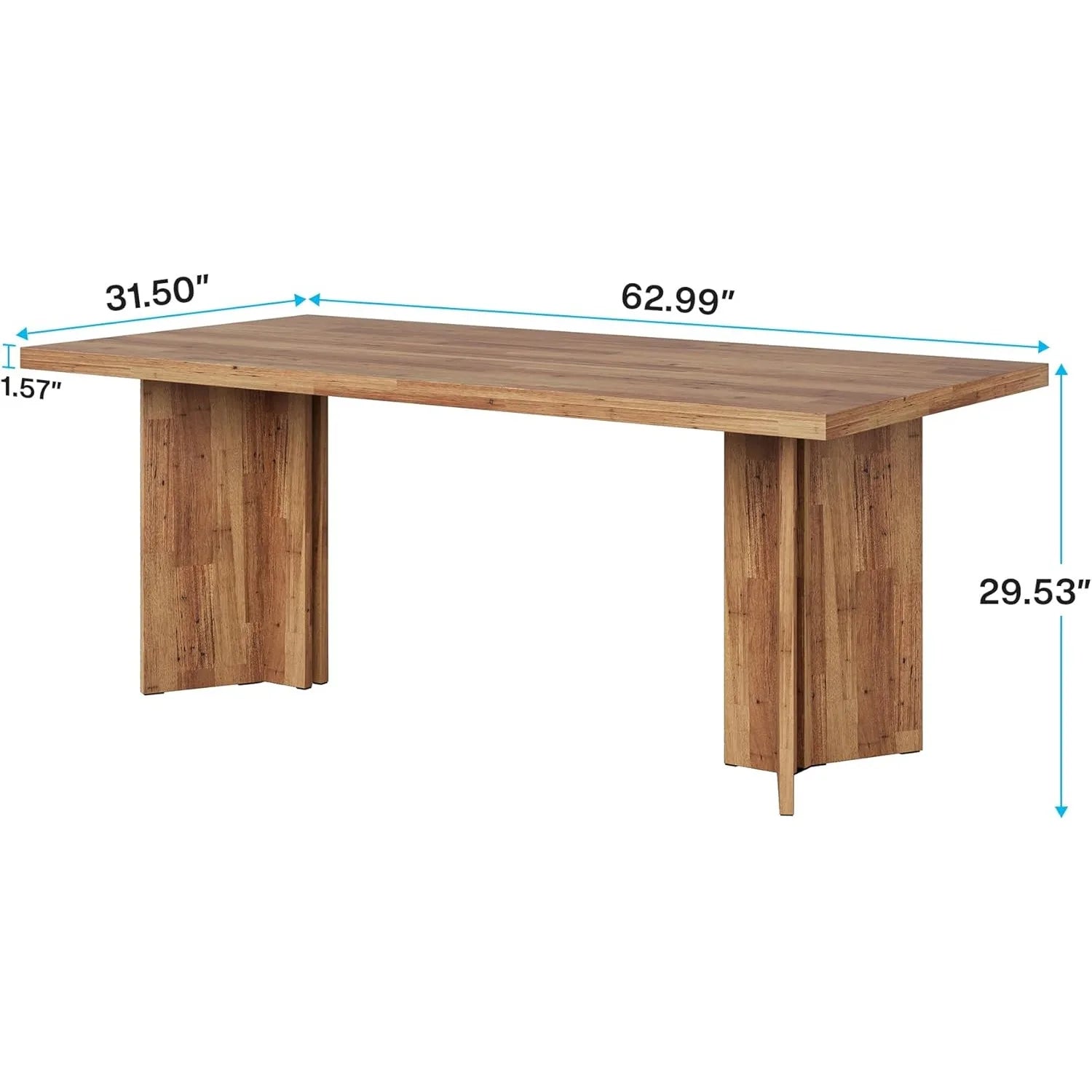 63" Large Rectangular for 4-6