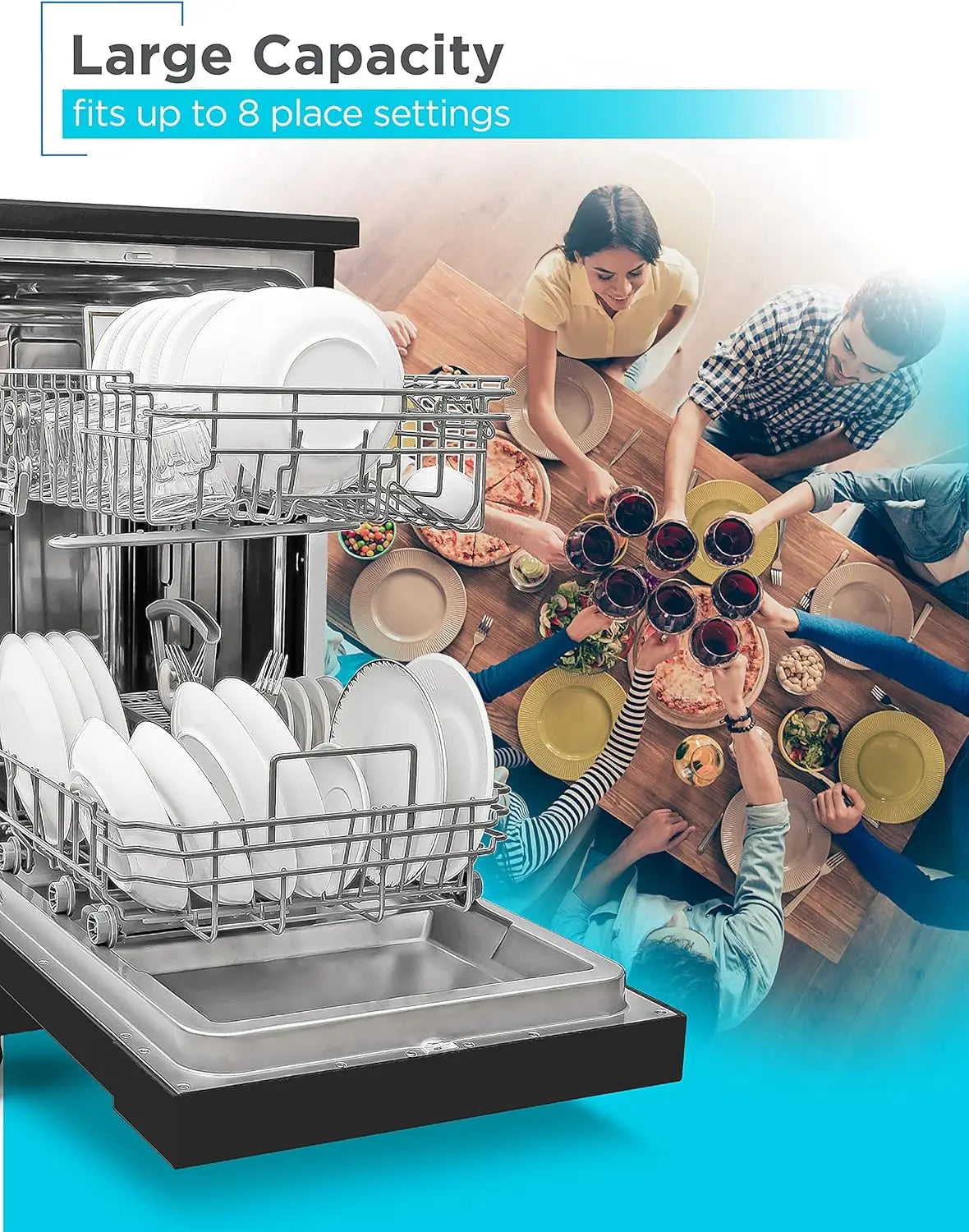 18-Inch Portable Dishwasher Stainless