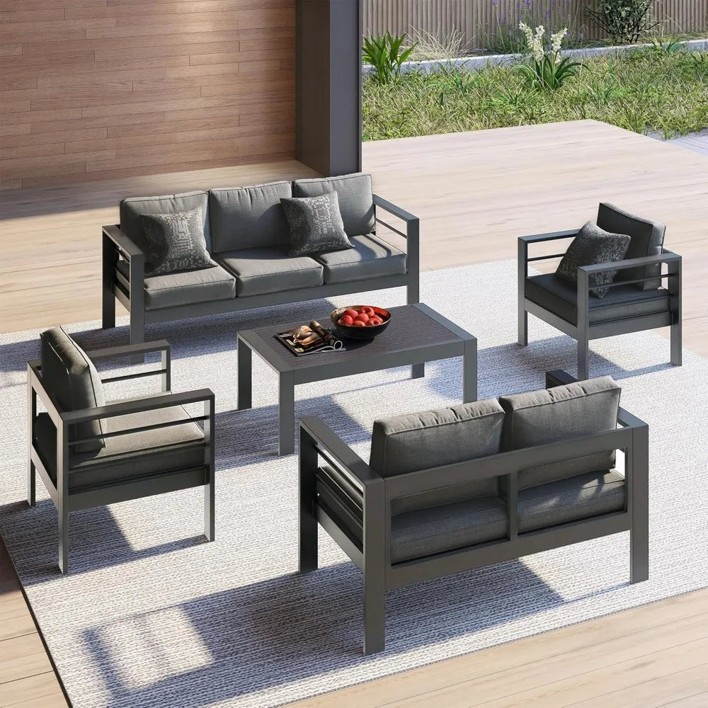 All-Weather Aluminum Patio Sofa