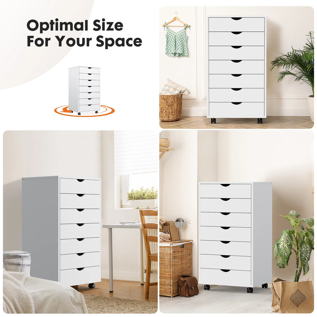 7 Drawer Storge Chest With Wheels