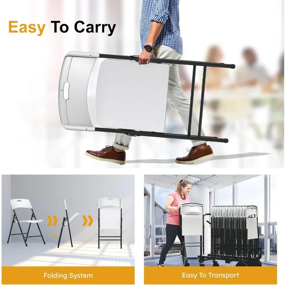 6 Pack Heavy Duty Folding Chairs