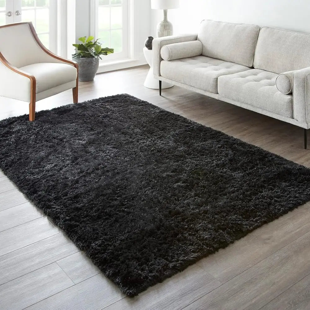 6X9 Black Shag